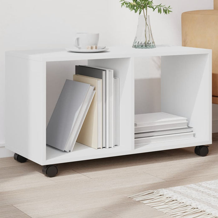 Dulap cu roți, alb, 72x33x42,5 cm, lemn prelucrat - WALTI WALTI
