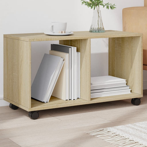 Dulap cu roți, stejar sonoma, 72x33x42,5 cm, lemn prelucrat - WALTI WALTI