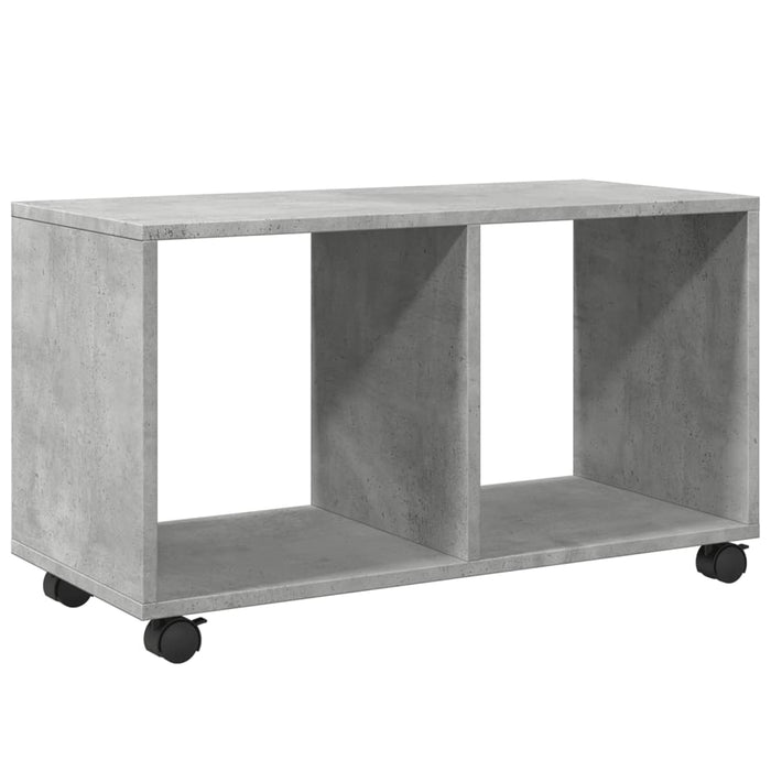 Dulap cu roți, gri beton, 72x33x42,5 cm, lemn prelucrat - WALTI WALTI
