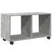 Dulap cu roți, gri beton, 72x33x42,5 cm, lemn prelucrat - WALTI WALTI
