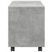 Dulap cu roți, gri beton, 72x33x42,5 cm, lemn prelucrat - WALTI WALTI