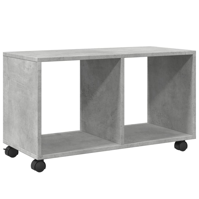 Dulap cu roți, gri beton, 72x33x42,5 cm, lemn prelucrat - WALTI WALTI