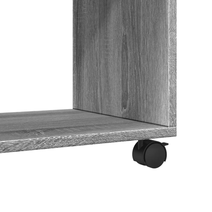 Dulap cu roți, gri sonoma, 72x33x42,5 cm, lemn prelucrat - WALTI WALTI