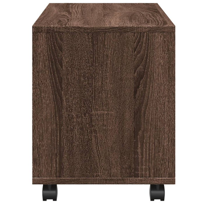 Dulap cu roți, stejar maro, 72x33x42,5 cm, lemn prelucrat - WALTI WALTI