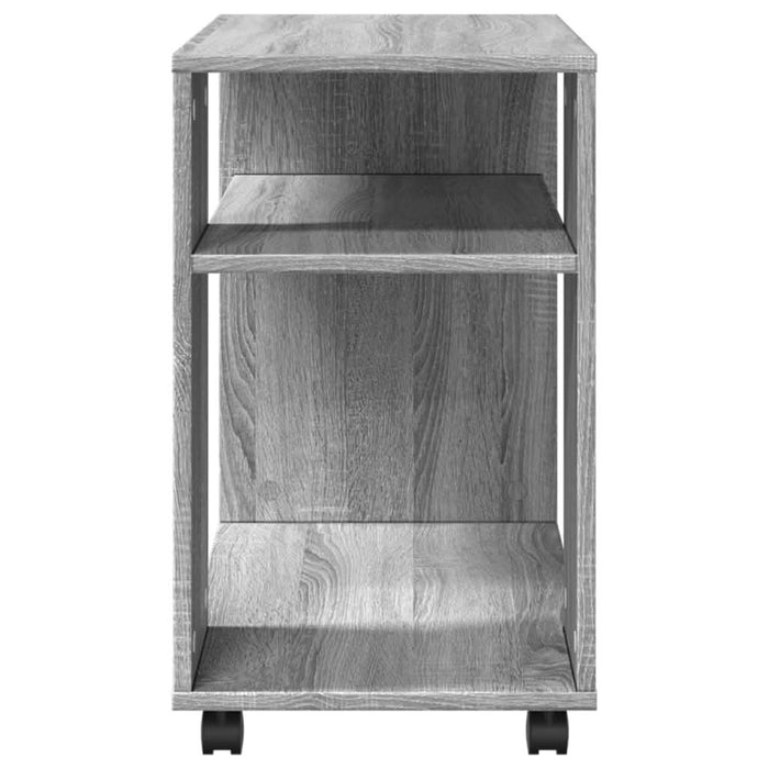 Masă laterală cu roți, gri sonoma 70x35x60 cm lemn prelucrat - WALTI WALTI