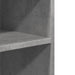 Masă laterală cu roți, gri beton, 55x60x78 cm, lemn prelucrat - WALTI WALTI