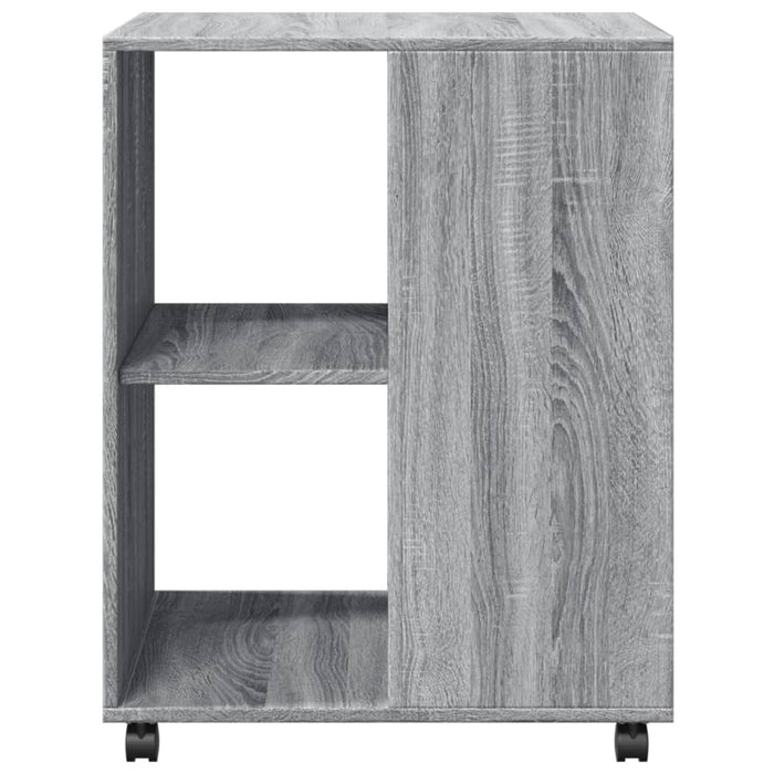 Masă laterală cu roți, gri sonoma 55x60x78 cm lemn prelucrat - WALTI WALTI