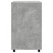 Dulap cu roți, gri beton, 60x48x81 cm, lemn prelucrat - WALTI WALTI