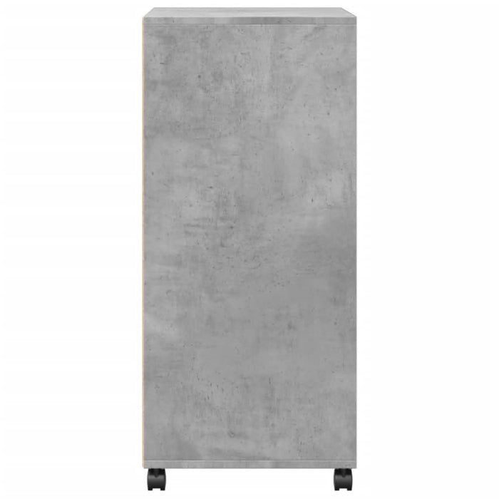 Dulap cu roți, gri beton, 55x40x91 cm, lemn prelucrat - WALTI WALTI