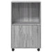 Dulap cu roți, gri sonoma, 55x40x91 cm, lemn compozit - WALTI WALTI