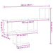 Raft de perete, alb, 100x15x70 cm, lemn prelucrat - WALTI WALTI