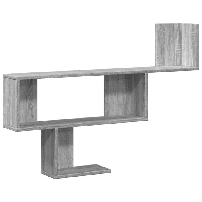 Raft de perete, gri sonoma, 100x15x70 cm, lemn prelucrat - WALTI WALTI