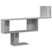 Raft de perete, gri sonoma, 100x15x70 cm, lemn prelucrat - WALTI WALTI