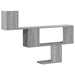 Raft de perete, gri sonoma, 100x15x70 cm, lemn prelucrat - WALTI WALTI