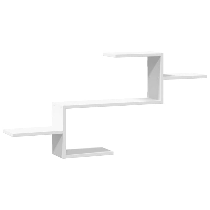 Raft de perete, alb, 104x15x49 cm, lemn prelucrat - WALTI WALTI