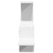Raft de perete, alb, 104x15x49 cm, lemn prelucrat - WALTI WALTI
