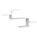 Raft de perete, alb, 104x15x49 cm, lemn prelucrat - WALTI WALTI