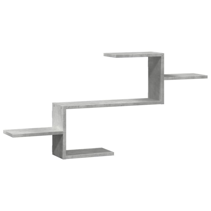Raft de perete, gri beton, 104x15x49 cm , lemn prelucrat - WALTI WALTI