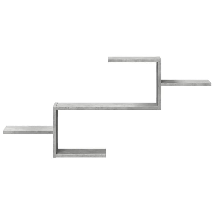 Raft de perete, gri beton, 104x15x49 cm , lemn prelucrat - WALTI WALTI