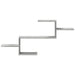 Raft de perete, gri beton, 104x15x49 cm , lemn prelucrat - WALTI WALTI