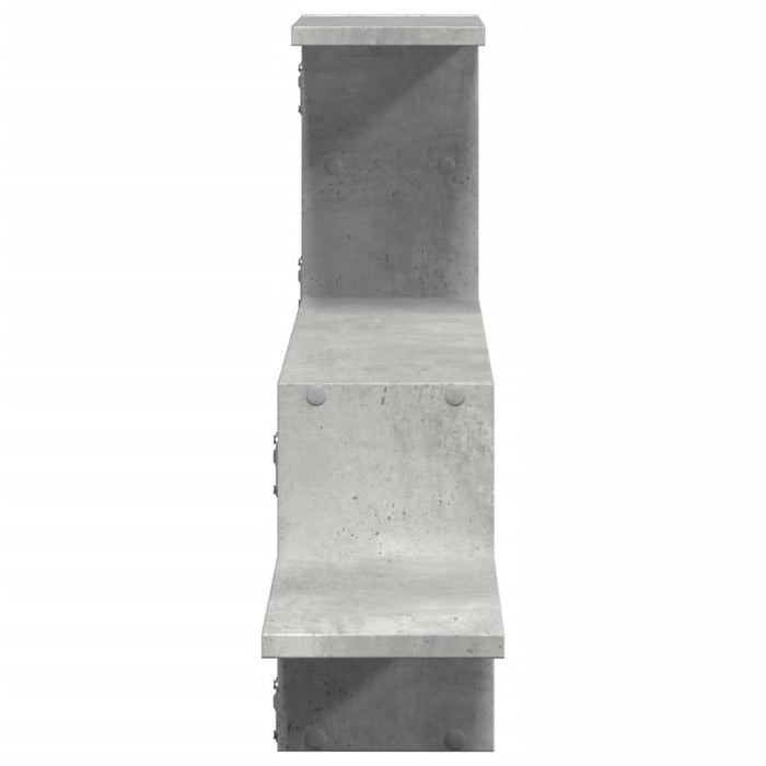 Raft de perete, gri beton, 104x15x49 cm , lemn prelucrat - WALTI WALTI