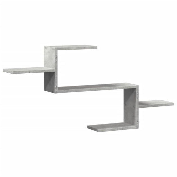 Raft de perete, gri beton, 104x15x49 cm , lemn prelucrat - WALTI WALTI