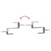 Raft de perete, gri beton, 104x15x49 cm , lemn prelucrat - WALTI WALTI