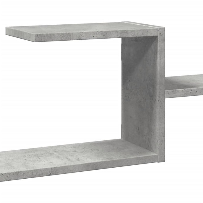 Raft de perete, gri beton, 104x15x49 cm , lemn prelucrat - WALTI WALTI