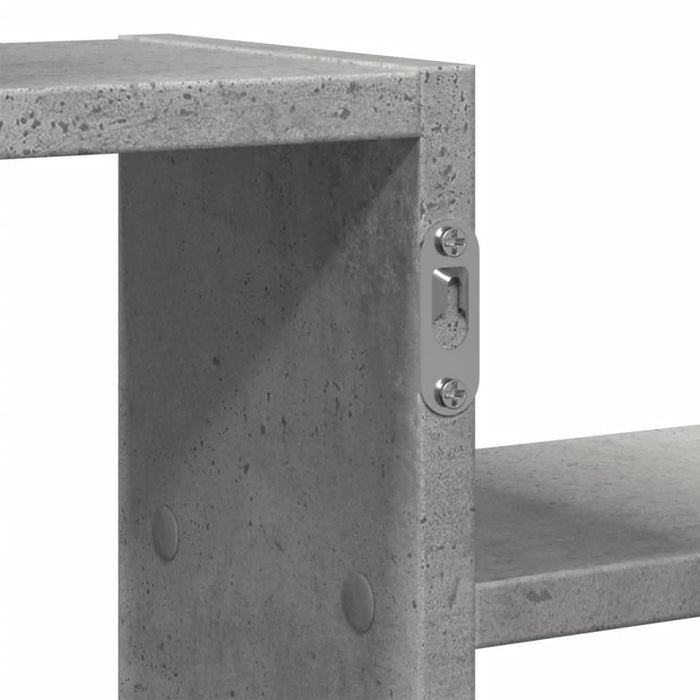 Raft de perete, gri beton, 104x15x49 cm , lemn prelucrat - WALTI WALTI