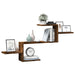 Raft de perete, stejar fumuriu, 104x15x49 cm, lemn prelucrat - WALTI WALTI