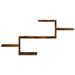 Raft de perete, stejar fumuriu, 104x15x49 cm, lemn prelucrat - WALTI WALTI