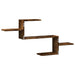 Raft de perete, stejar fumuriu, 104x15x49 cm, lemn prelucrat - WALTI WALTI
