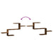 Raft de perete, stejar fumuriu, 104x15x49 cm, lemn prelucrat - WALTI WALTI