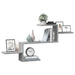 Raft de perete, gri sonoma, 104x15x49 cm, lemn prelucrat - WALTI WALTI