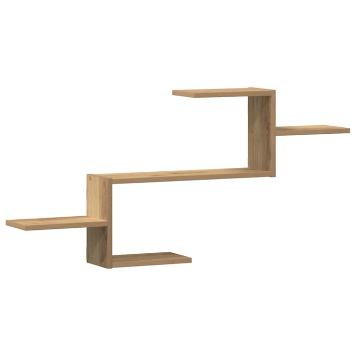 Raft de perete, lemn artizanal, 104x15x49 cm, lemn prelucrat - WALTI WALTI