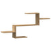 Raft de perete, lemn artizanal, 104x15x49 cm, lemn prelucrat - WALTI WALTI