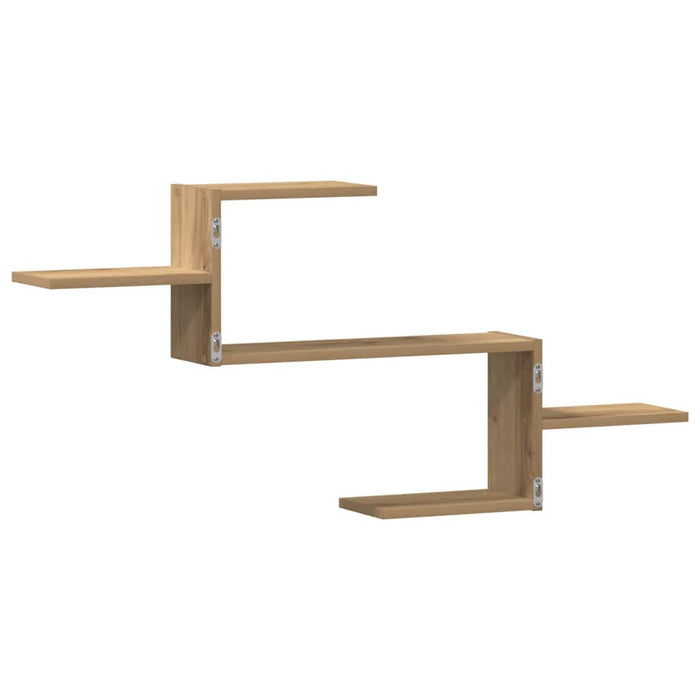 Raft de perete, lemn artizanal, 104x15x49 cm, lemn prelucrat - WALTI WALTI