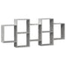 Raft de perete, gri beton, 159x18x65 cm, lemn prelucrat - WALTI WALTI