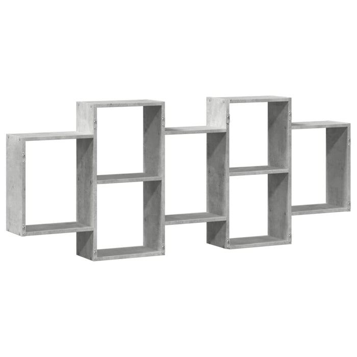 Raft de perete, gri beton, 159x18x65 cm, lemn prelucrat - WALTI WALTI