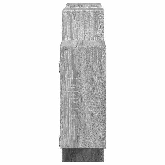 Raft de perete, gri sonoma, 159x18x65 cm, lemn prelucrat - WALTI WALTI