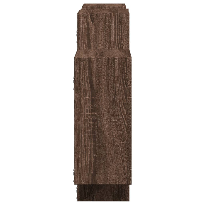 Raft de perete, stejar maro, 159x18x65 cm, lemn compozit - WALTI WALTI