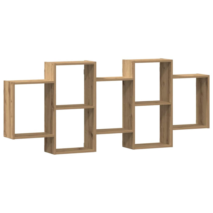 Raft de perete, lemn artizanal, 159x18x65 cm, lemn prelucrat - WALTI WALTI
