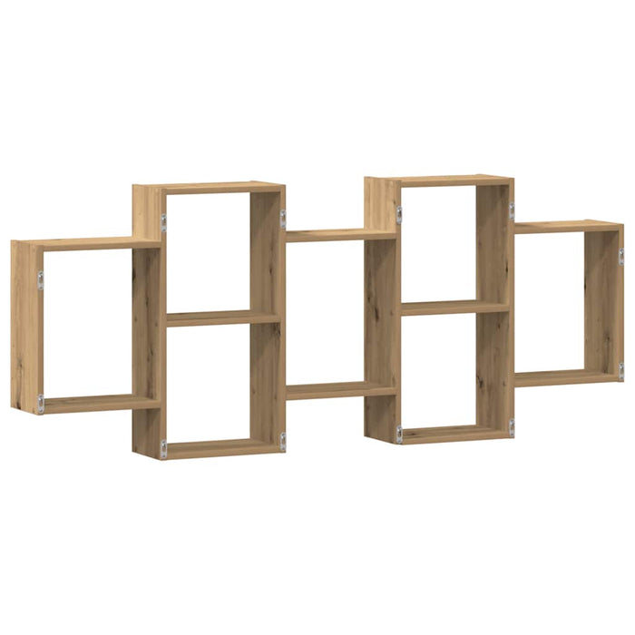 Raft de perete, lemn artizanal, 159x18x65 cm, lemn prelucrat - WALTI WALTI