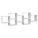 Raft de perete, alb, 129x18x42 cm, lemn prelucrat - WALTI WALTI