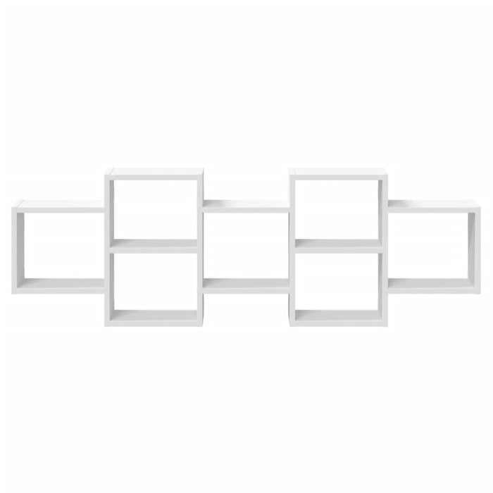 Raft de perete, alb, 129x18x42 cm, lemn prelucrat - WALTI WALTI