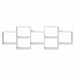 Raft de perete, alb, 129x18x42 cm, lemn prelucrat - WALTI WALTI