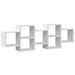 Raft de perete, alb, 129x18x42 cm, lemn prelucrat - WALTI WALTI