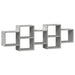 Raft de perete, gri beton, 129x18x42 cm, lemn prelucrat - WALTI WALTI