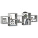 Raft de perete, gri beton, 129x18x42 cm, lemn prelucrat - WALTI WALTI