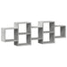 Raft de perete, gri beton, 129x18x42 cm, lemn prelucrat - WALTI WALTI